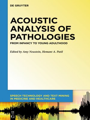 cover image of Acoustic Analysis of Pathologies